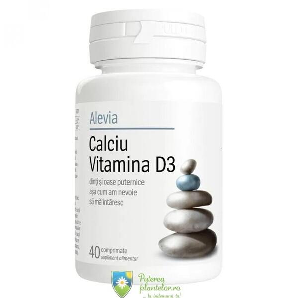 Alevia Calciu vitamina D3 40 comprimate