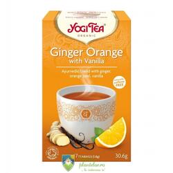 Ceai Bio Ghimbir, portocale si vanilie 30.6 gr (17 plicuri)