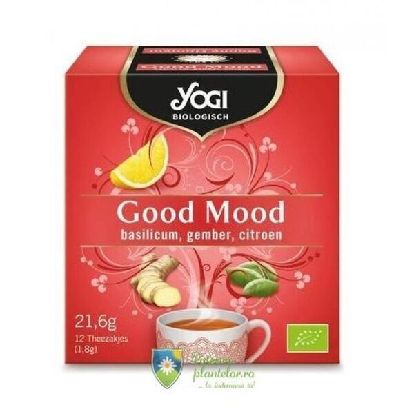 Yogi Tea Ceai Bio Buna dispozitie 21.6 gr (12 plicuri)