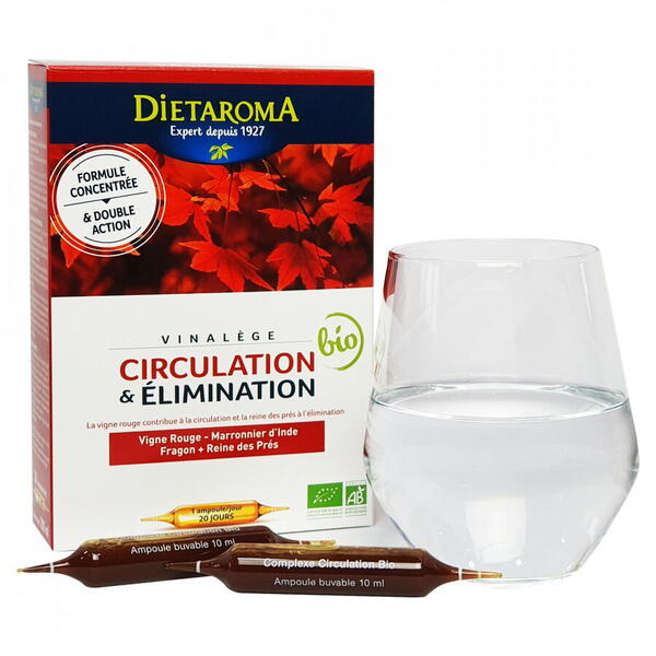 Dietaroma Circulatie Eliminare (Vinalege) 20 fiole*10 ml