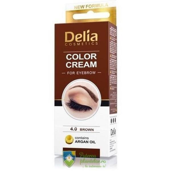 Delia Cosmetics Vopsea pentru sprancene 4.0 Maro 15 ml