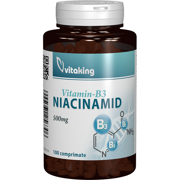 Vitaking Vitamina B3 (niacinamida) 500mg 100 comprimate