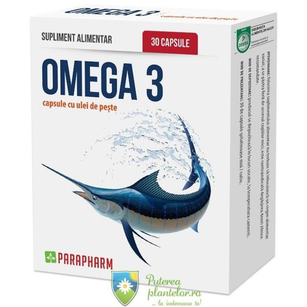 Parapharm Omega 3 ulei de peste 30 capsule