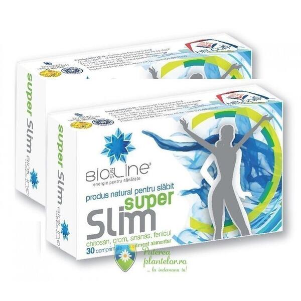 Helcor Pharma Super Slim pastile de slabit 30 comprimate + 30 cpr Gratis