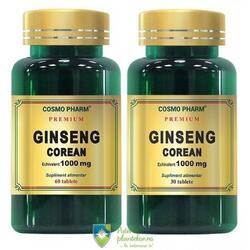 Ginseng Corean 1000mg 60 tablete + 30 tablete Gratis