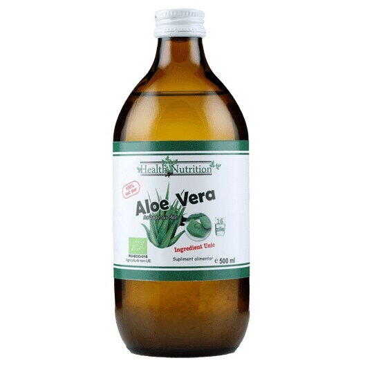 Health Nutrition Aloe cu micropulpa suc Bio 100% pur 500 ml