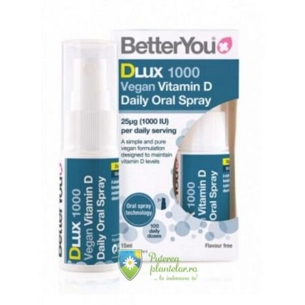BetterYou DLux 1000 Vegan Vitamin D Spray Oral 15 ml