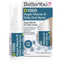 BetterYou DLux 1000 Vegan Vitamin D Spray Oral 15 ml