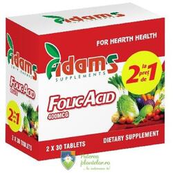 Acid folic 400mcg 30 tablete 1+1 Gratis