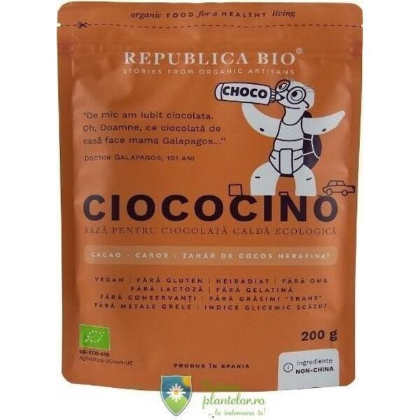 Republica Bio Ciococino baza pentru ciocolata calda 200 gr