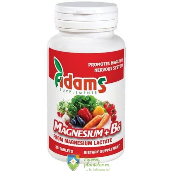Adams Vision Magneziu+B6 30 tablete