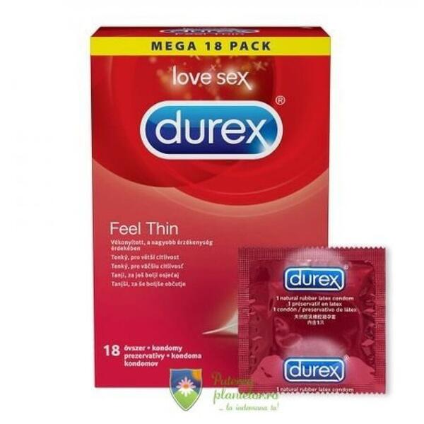 Prezervative Durex Feel thin 18 buc