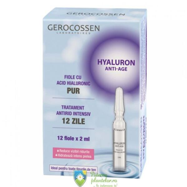 Gerocossen Fiole cu acid hialuronic pur Hyaluron Anti-Age 12*2 ml