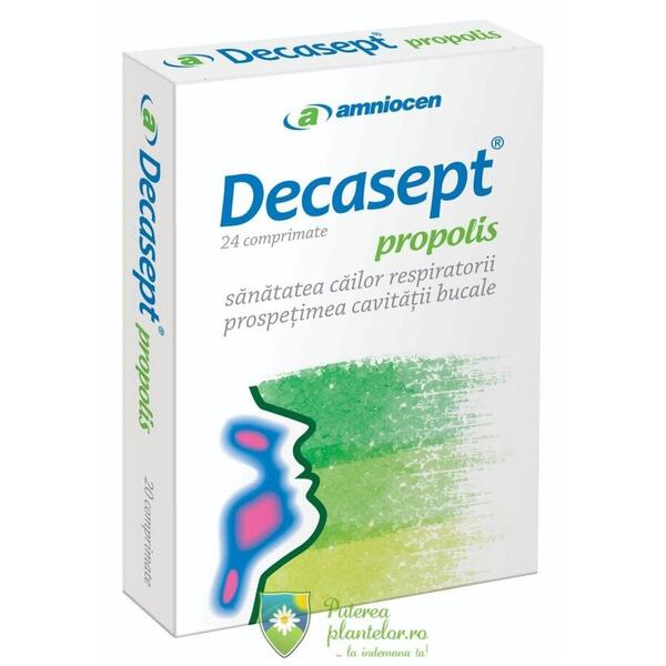 Amniocen Decasept propolis 24 comprimate