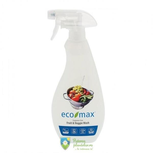 EcoMax Solutie Bio pentru curatarea fructelor si legumelor fara miros 710 ml
