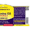 Herbagetica Vitamina D3 Naturala 5000 UI 60 capsule