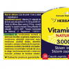 Herbagetica Vitamina  D3 naturala 3000 UI 30 capsule