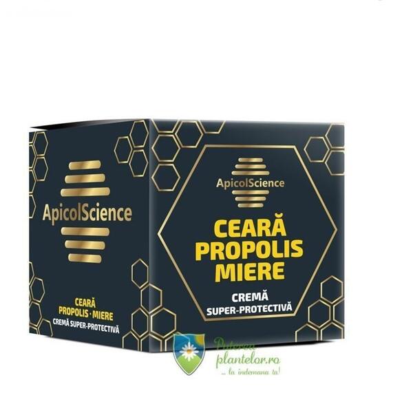 Bionovativ Crema super-protectiva cu ceara, propolis si miere ApicolScience 75 ml