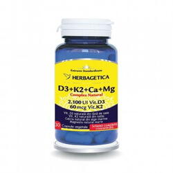 Complex natural D3+K2+CA+MG 30 capsule
