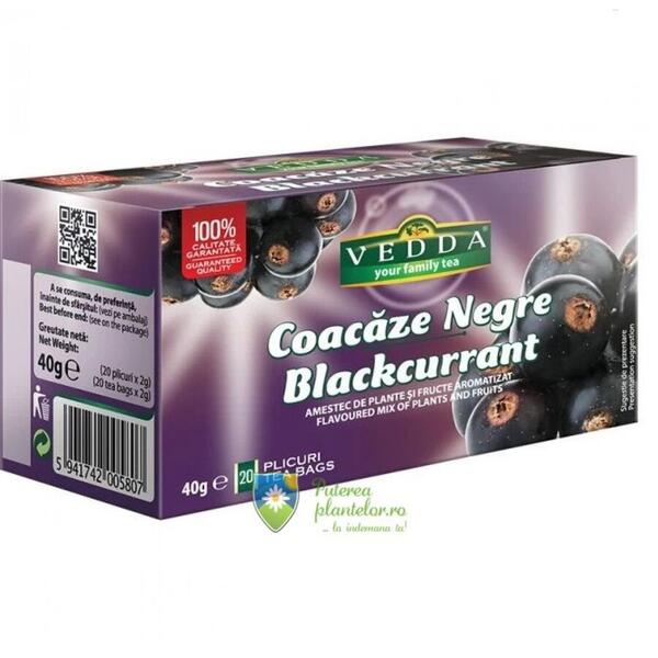 Vedda Ceai Coacaze negre 20 doze