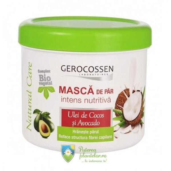 Gerocossen Masca par intens nutritiva cu Cocos Bio si Avocado Natural Care 450 ml