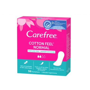 Johnson&Johnson Absorbante zilnice Carefree Cotton Fresh 56 buc