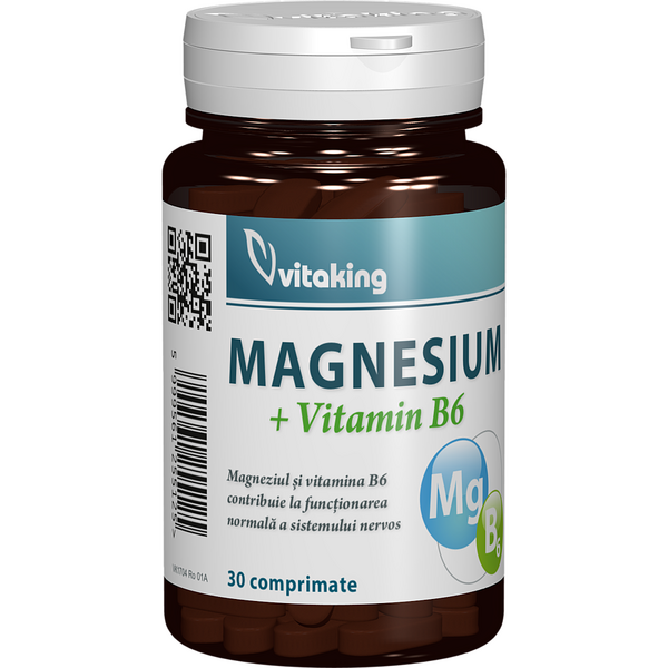 Vitaking Magneziu Vitamina B6 30 comprimate