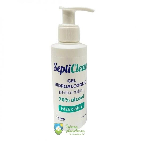 Vitalia Pharma Gel hidroalcoolic SeptiClean pentru maini 100 ml