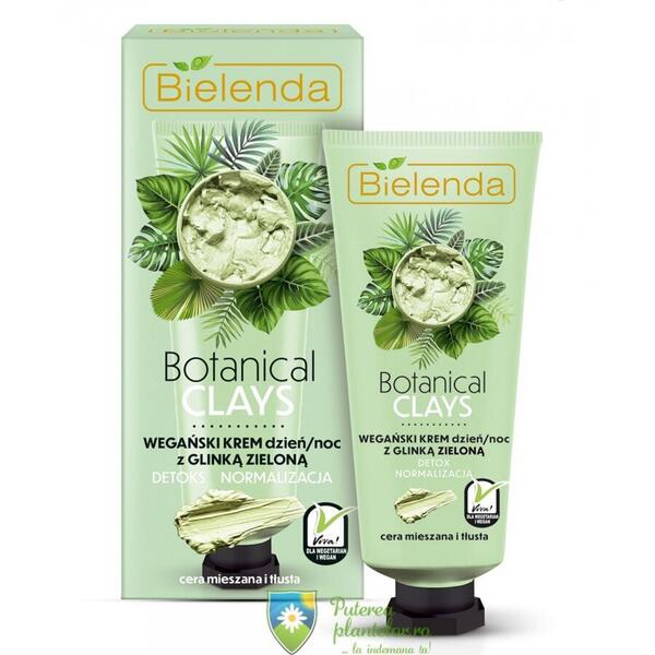 Bielenda Crema Vegana de Fata cu Argila Verde zi/noapte Botanical Clays 50 ml