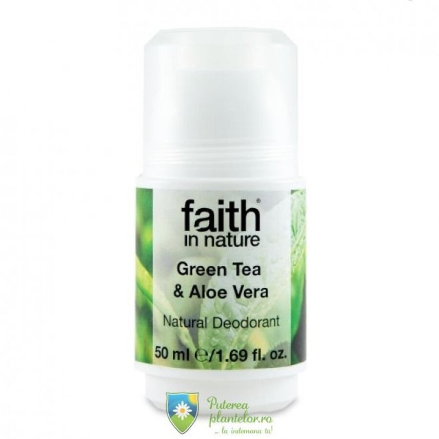 Faith in Nature Deodorant roll on natural cu ceai…