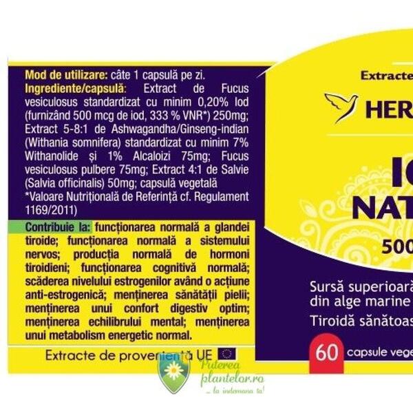 Herbagetica Iod Natural 60 capsule
