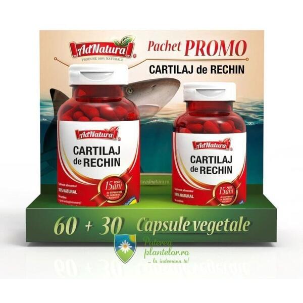 Adserv Pachet Promo Cartilaj de rechin 60 capsule + 30 capsule