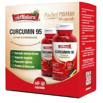 Adserv Pachet Promo Curcumin 95 60 capsule + 30 capsule