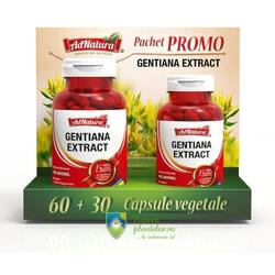 Pachet Promo Gentiana extract 60 capsule + 30 capsule
