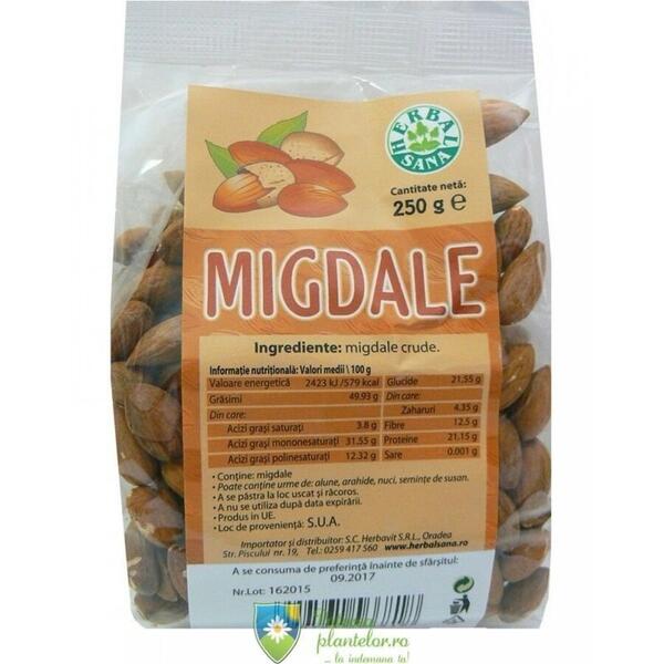 Herbavita Migdale crude 250 gr