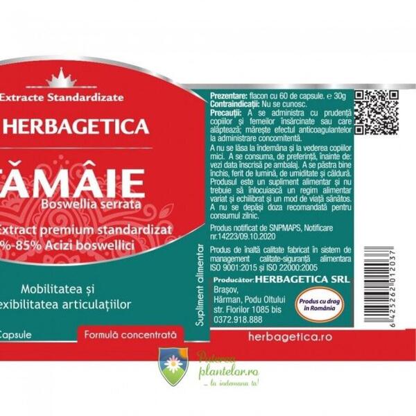 Herbagetica Tamaie Boswellia serrata 60 capsule