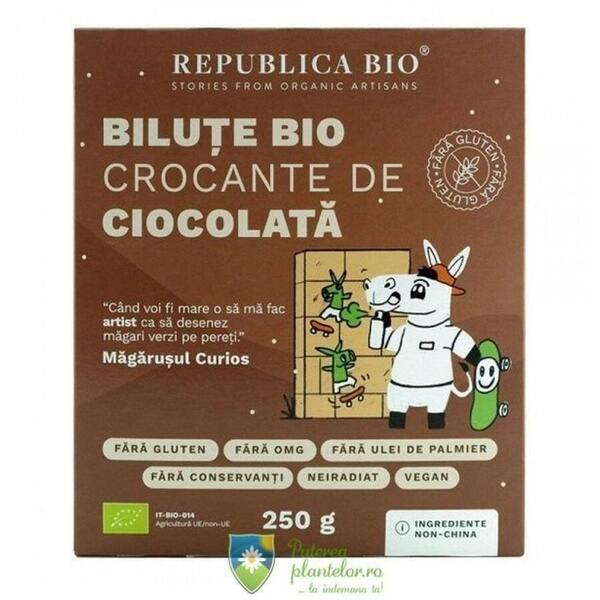 Republica Bio Bilute crocante de ciocolata fara gluten bio 250 gr