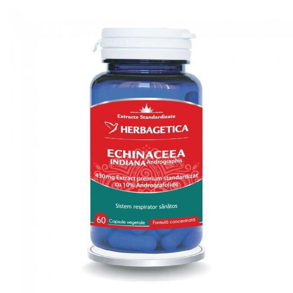 Herbagetica Echinaceea indiana 60 capsule (Andrographis)