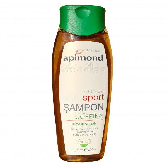 Apimond Sampon cu Cofeina si Ceai Verde 270 ml