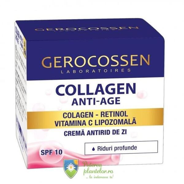 Gerocossen Crema antirid de zi riduri profunde SPF 10 Collagen Anti-Age 50 ml