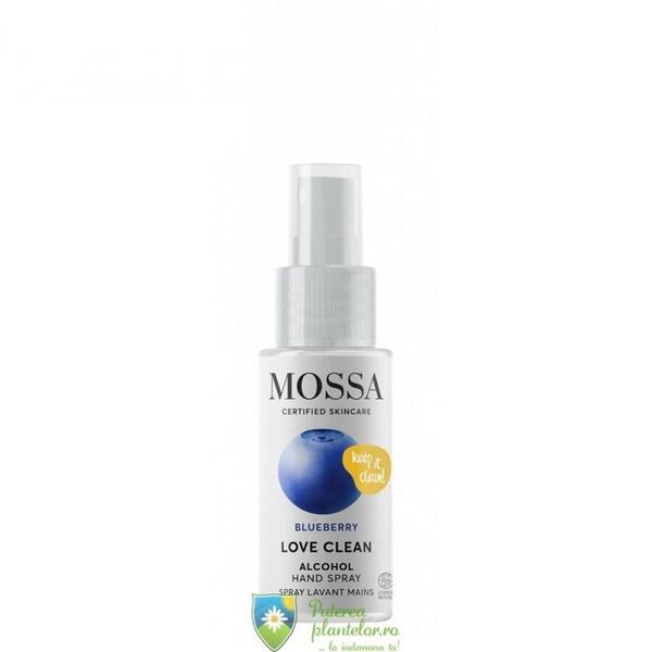Mossa Love Clean Spray pentru maini 70% alcool 50 ml