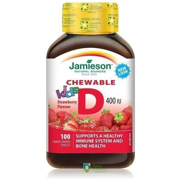 Jamieson Vitamina D3 pentru copii 400 UI 100 tablete