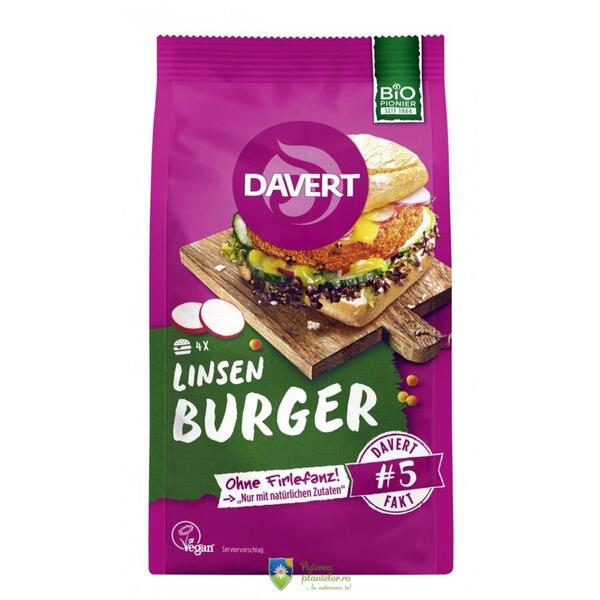 Davert Mix pentru burger din linte 160 g