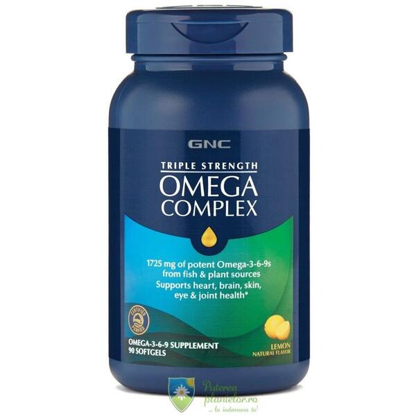 GNC Live Well Omega complex aroma lamaie 90 capsule