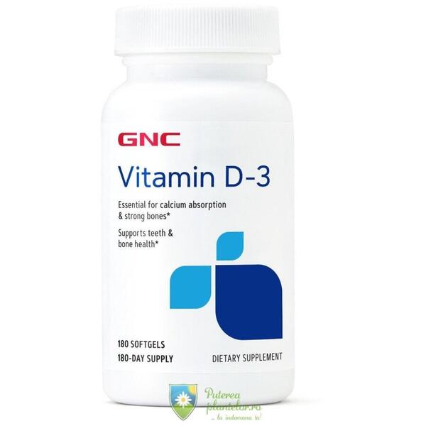 GNC Live Well Vitamina D3 50mcg 2000UI 180 capsule