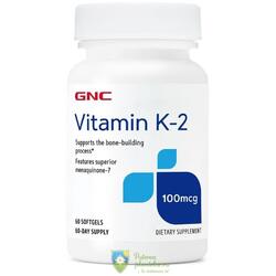 Vitamina K2 100mcg 60 capsule