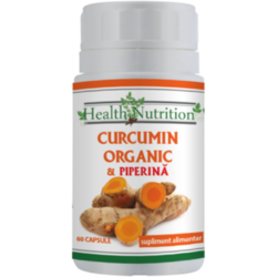 Health Nutrition Curcumin Organic + Piperina 60 capsule