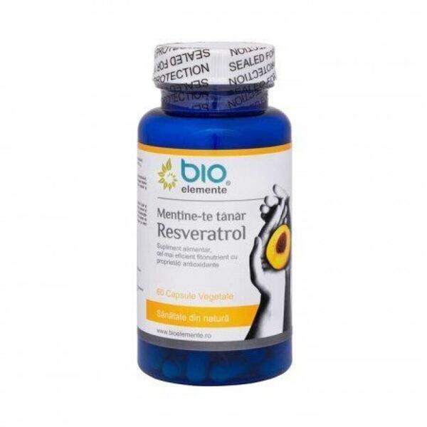 Bio Elemente Mentine-te tanar - Resveratrol 50mg, 60 capsule