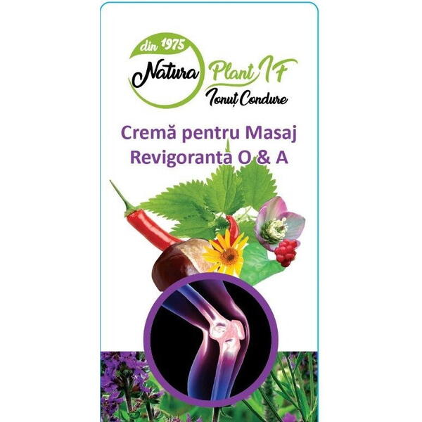 Natura Plant Poieni Crema pentru masaj Revigoranta O&A 120ml tub