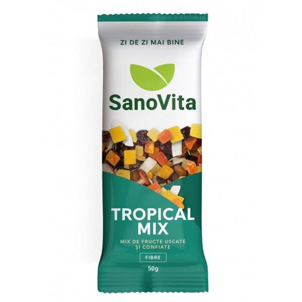 Sano Vita Tropical mix- mix fructe uscate si confiate 50g